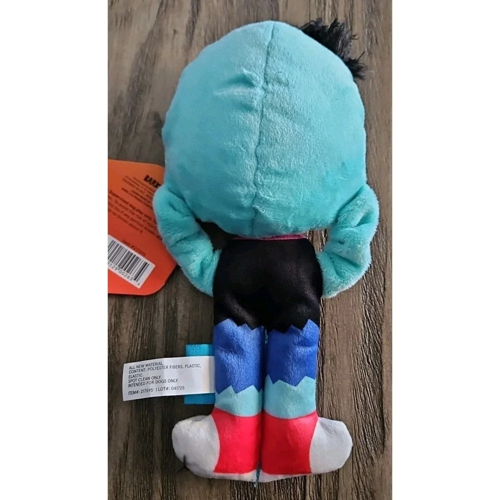 Bark Box Dog Toy Headbanger Hank Halloween Squeak Plush Medium Large